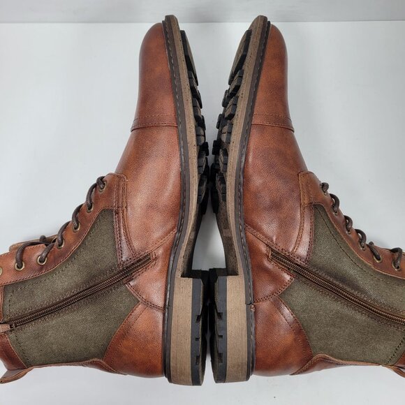 Madden Men's M-Bunsin Brown Combat Boots US Size 11.5 - Picture 10 of 12